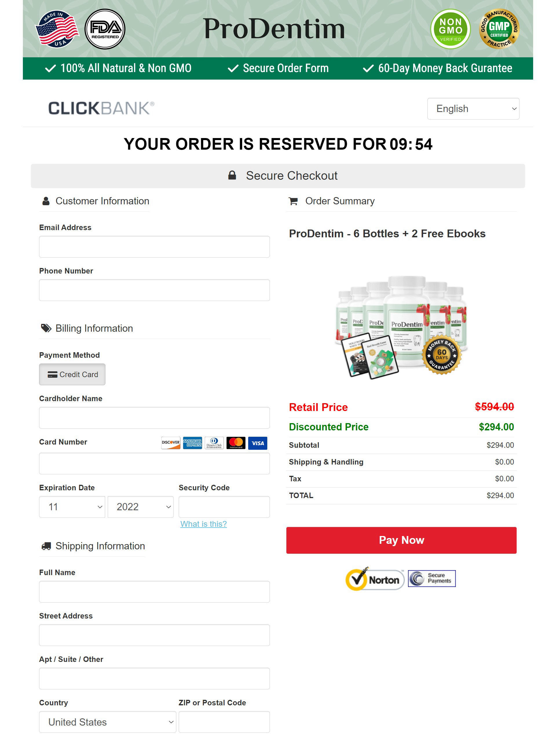 ProDentim- order-page